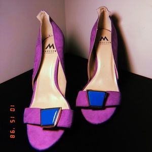 Fuchsia Madison by ShoeDazzle Heeled Sandals (9.5)